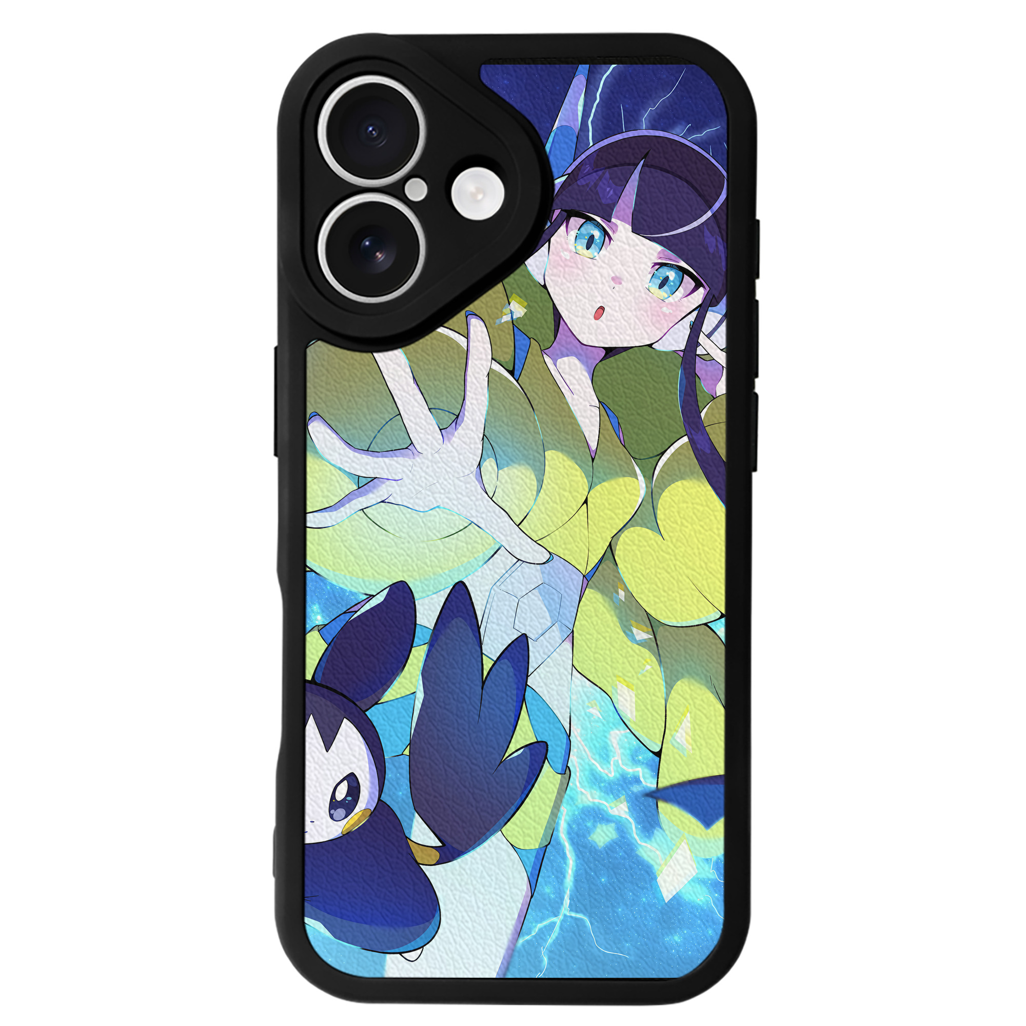 （画像用） ポケットモンスター Pokémon 【iPhone 16シリーズ対応】シリコンスマホケース（レザー調） 材質：シリコン